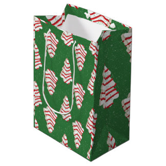 Weihnachtskuchen-Verpackungspapier-Set mit 3 Muste Mittlere Geschenktüte