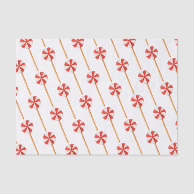 Weihnachtskuchen Weihnachten Pfefferminz Pop Seidenpapier (Vorderseite)