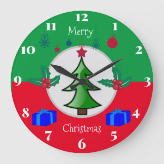Weihnachtsküchenuhr Große Wanduhr