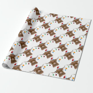 Weihnachtskuh Geschenkpapier
