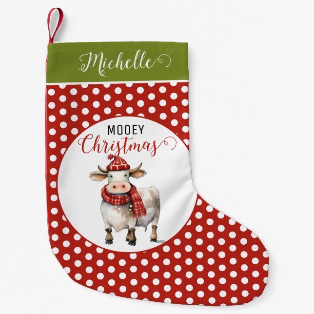 Weihnachtskuh Kleiner Weihnachtsstrumpf (Vorderseite)