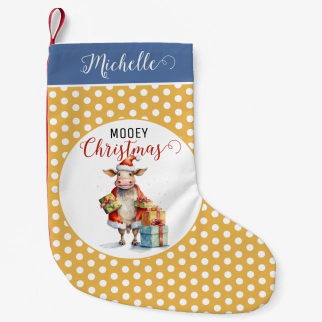 Weihnachtskuh Kleiner Weihnachtsstrumpf (Vorderseite)