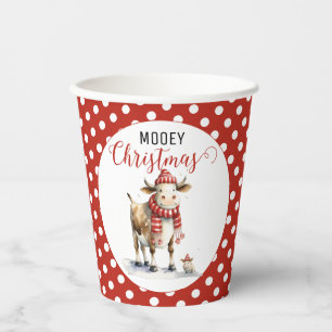 Weihnachtskuh Pappbecher