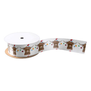 Weihnachtskuh Satinband