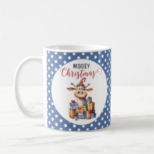 Weihnachtskuh-Wortspiel  Kaffeetasse