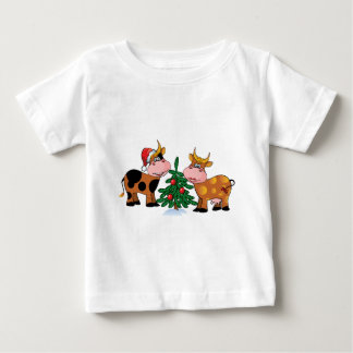 Weihnachtskühe Baby T-shirt