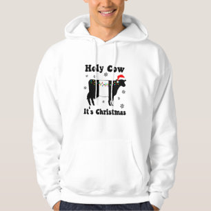 Weihnachtskühe Beltie Belted Galloway Geschenk T- Hoodie