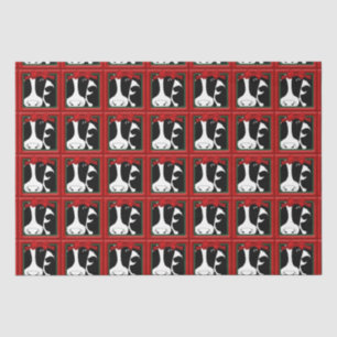 Weihnachtskühe Decoupage 15x20 Seidenpapier