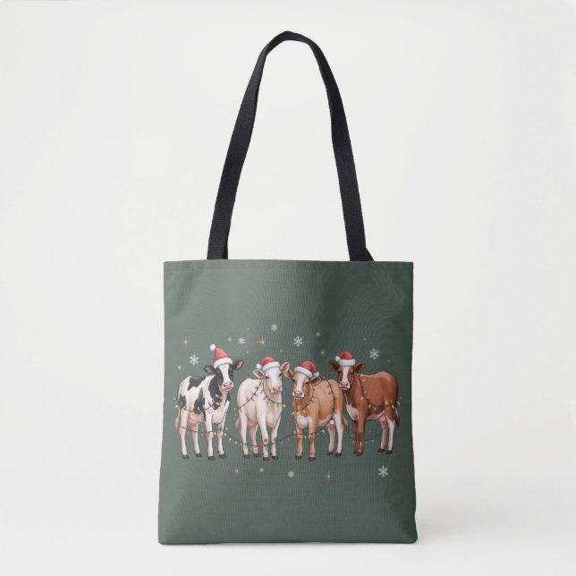Weihnachtskühe Lover Geschenk Funny Holiday Farm (Vorderseite)