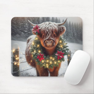 Weihnachtskühe Mousepad