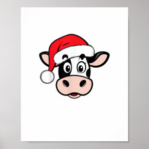 Weihnachtskühe Weihnachten Niedlich Weihnachten He Poster
