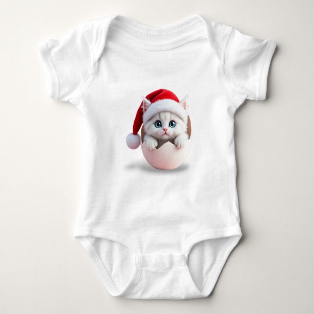 Weihnachtsküken Baby Strampler (Vorderseite)