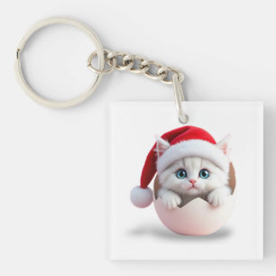 Weihnachtsküken Schlüsselanhänger
