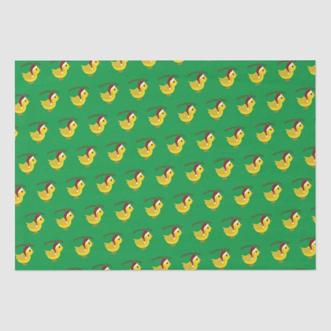 Weihnachtsküken Seidenpapier (Vorderseite)