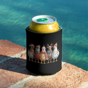 Weihnachtsküken Xmas Hühner Geschenk Bauernhoflieb Dosenkühler