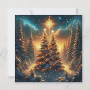 Weihnachtskulisse Grußkarte Feiertagskarte