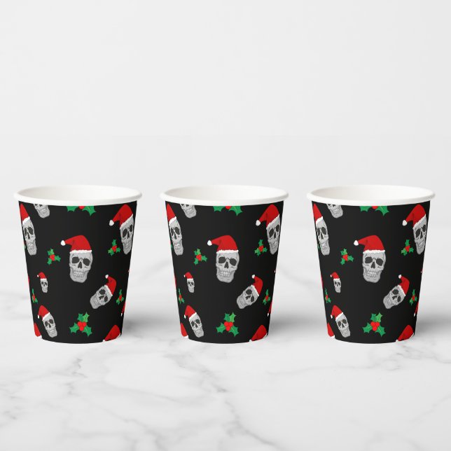 Weihnachtskull-Party-Cups - Stil 1 Pappbecher (Multi)
