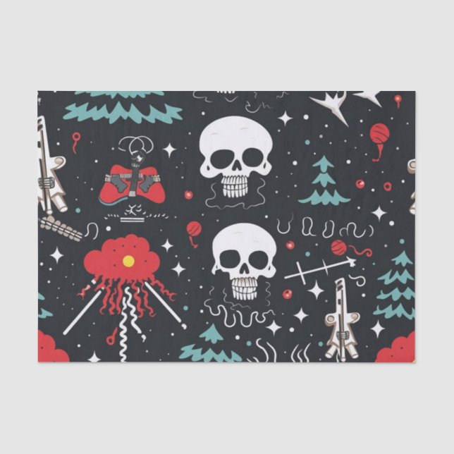 Weihnachtskulpturenpapier Seidenpapier (Vorderseite)