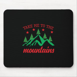 Weihnachtskunst bringt mich in die Berge Mousepad