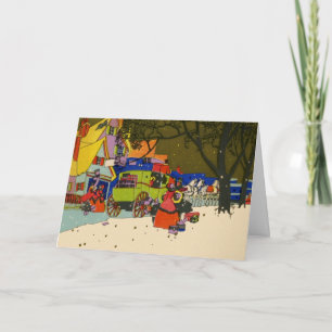 Weihnachtskunst-Deko-Gruß-Karte Feiertagskarte