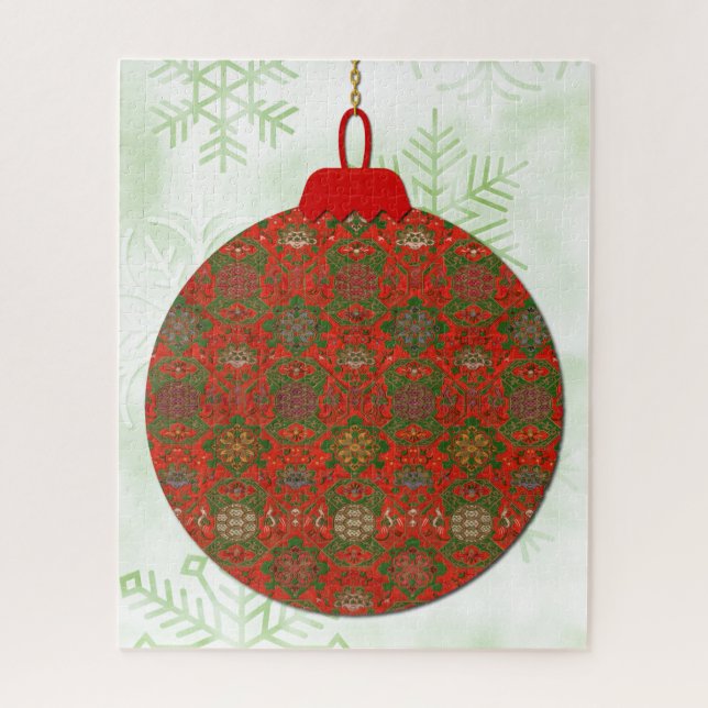 Weihnachtskunst im Vintage-Stil großes Puzzle (Vertikal)
