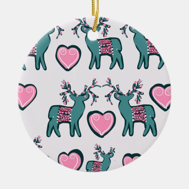 Weihnachtskunst Keramik Ornament (Vorne)