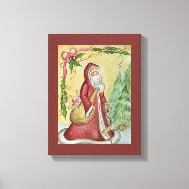 Weihnachtskunst Leinwand Print (Vorderseite)