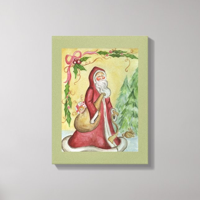 Weihnachtskunst Leinwand Print (Vorderseite)