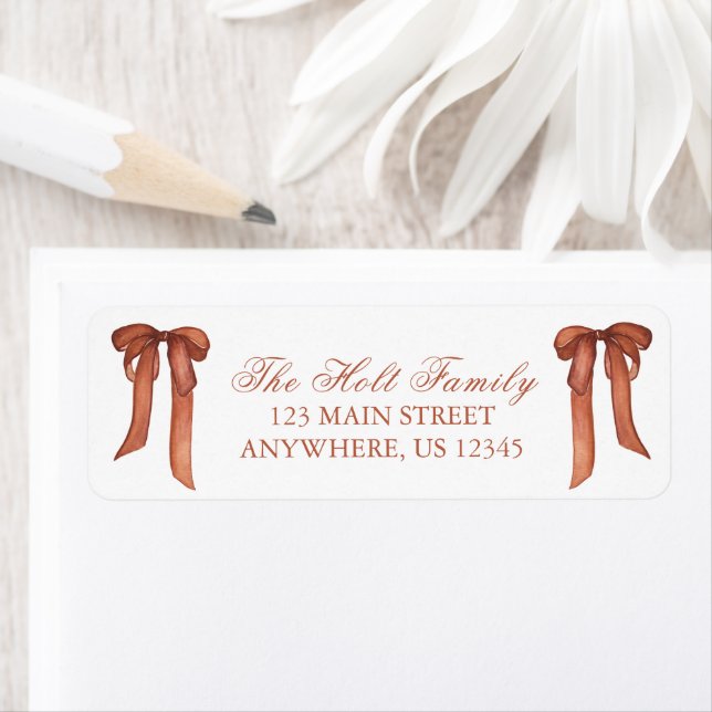 Weihnachtskupfer-Rücksendeadresse (Insitu)