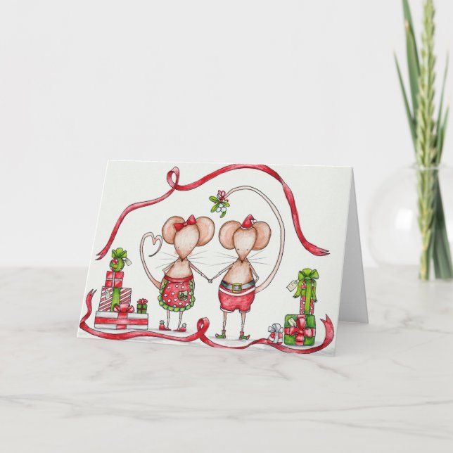 Weihnachtskuppel Feiertagskarte (Vorderseite)