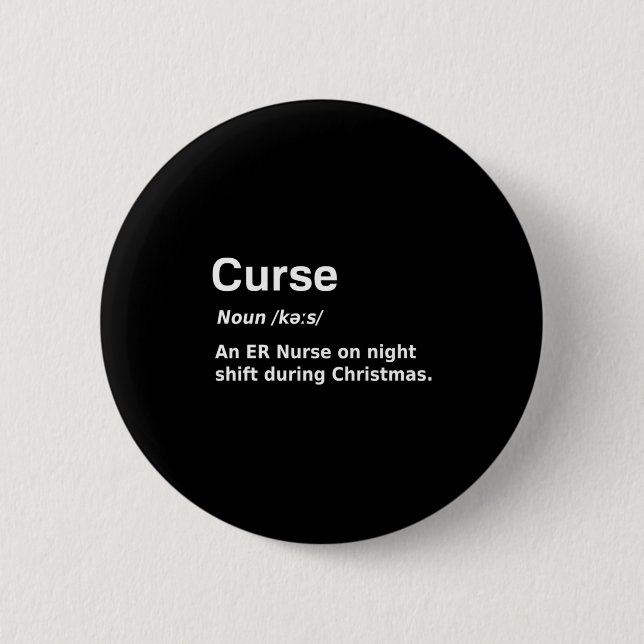 Weihnachtskurse Definition Funny Button (Vorderseite)