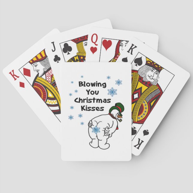 Weihnachtsküsschen für dich spielkarten (Rückseite)