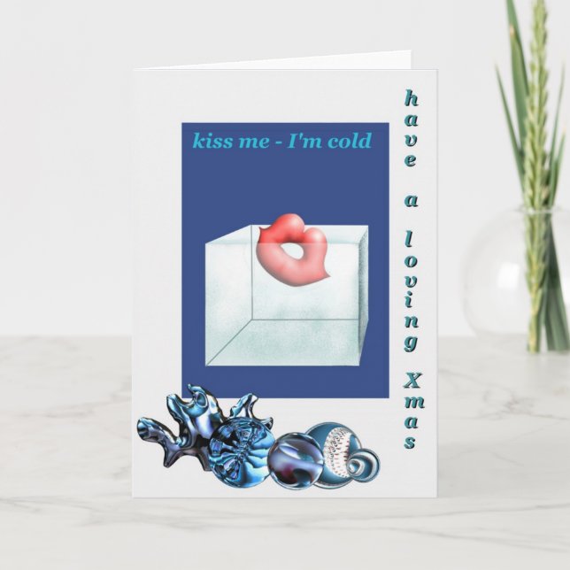 Weihnachtskußkarte 2 durch Anjo Lafin Feiertagskarte (Vorderseite)