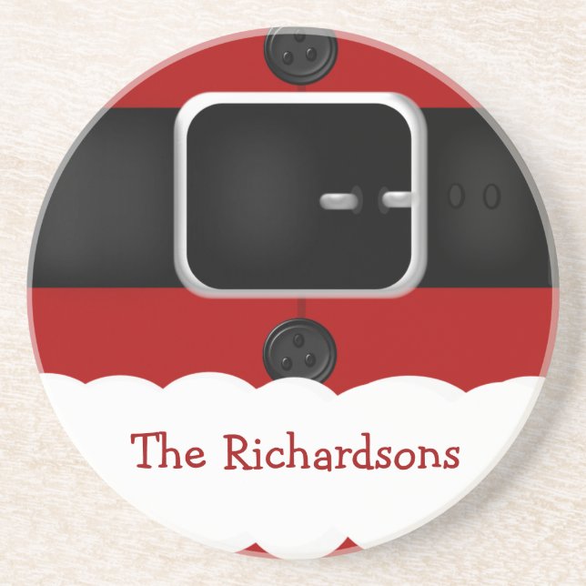 Weihnachtsküste im Anzug des Weihnachtsmanns Getränkeuntersetzer (Vorne)