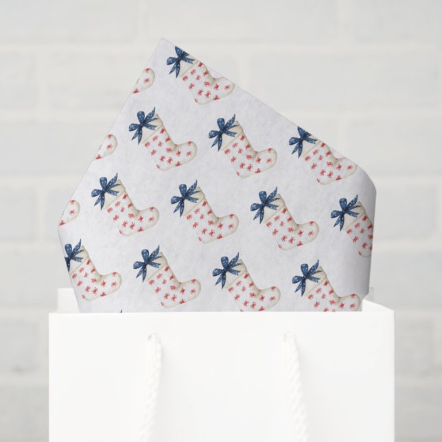 Weihnachtsküsten-Strümpfe mit Krabben Seidenpapier (Geschenk Tasche)