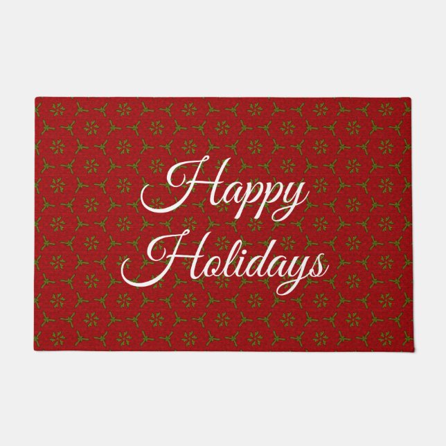 Weihnachtslace Pattern Fußmatte (Vorderseite)