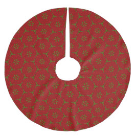 Weihnachtslace Pattern Polyester Weihnachtsbaumdecke
