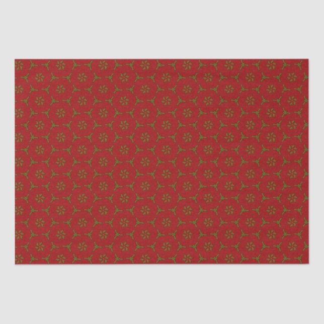 Weihnachtslace Pattern Seidenpapier (Vorderseite)