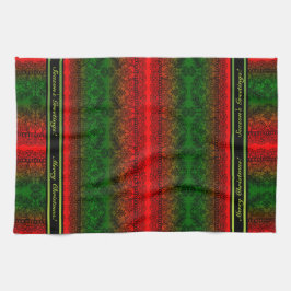 Weihnachtslace (Personalisiert) Handtuch