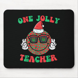 Weihnachtslächeln Frieden Fröhlich Lehrer Retro Xm Mousepad