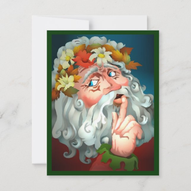 WEIHNACHTSladen GEHEIMES SANKT-PARTY EINLADUNG EIN (Vorderseite)