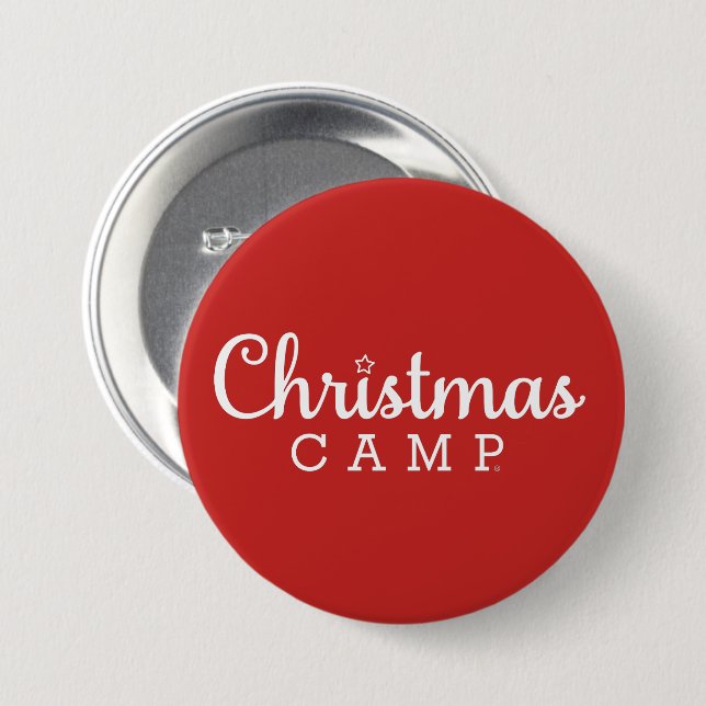 Weihnachtslager Exklusives Ornament Button (Vorne & Hinten)