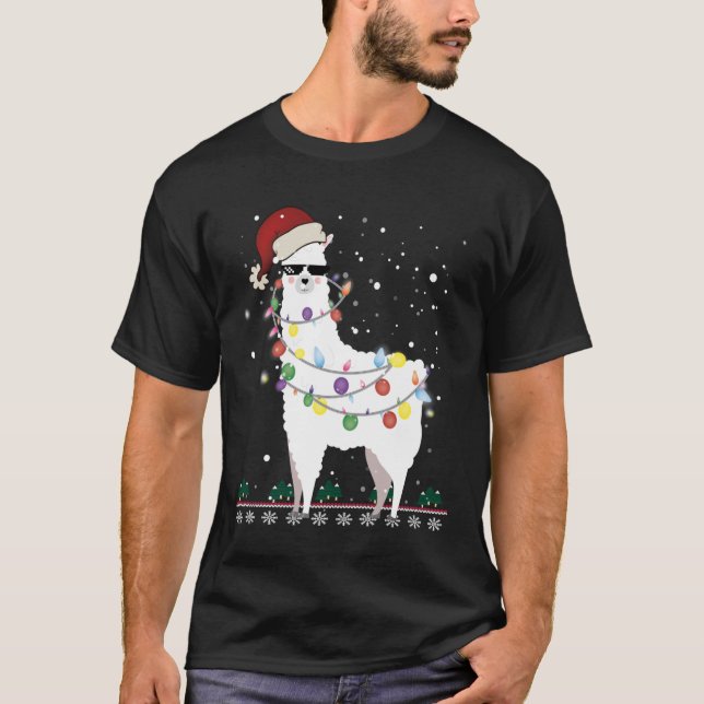 Weihnachtslama - Alpaca Christmas Tree Classic T- T-Shirt (Vorderseite)