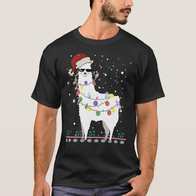 Weihnachtslama - Alpaca Christmas Tree Classic T- T-Shirt (Vorderseite)