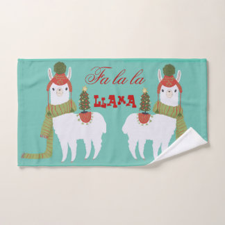 Weihnachtslama-Fa-La-La Handtuch