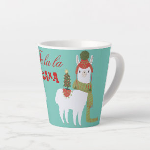 Weihnachtslama-Fa-Lala Milchtasse