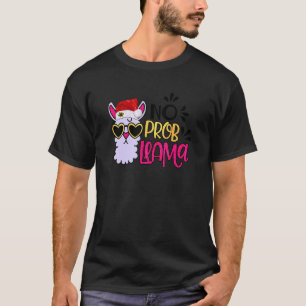 Weihnachtslama Kein Problem Lama Weihnachtsmann Hu T-Shirt