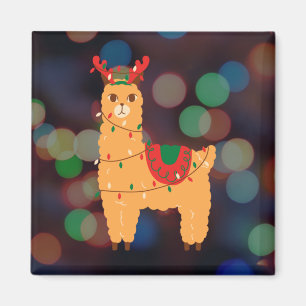 Weihnachtslama Magnet