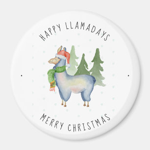 Weihnachtslama Magnet
