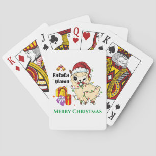 Weihnachtslama Spielkarten